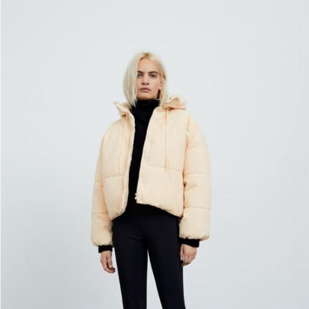 COPY - Zara Cream Puffer Jacket